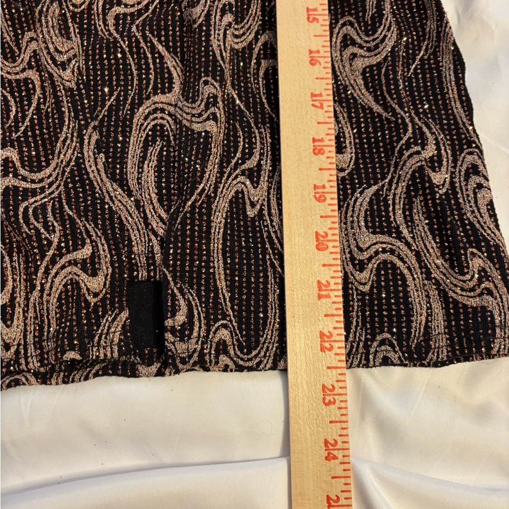 ONYX Nite Metallic Swirl Illusion Evening Top Size Small - Picture 5 of 10